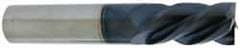 Accupro - 1", 1-3/4" LOC, 1" Shank Diam, 4" OAL, 4 Flute, Solid Carbide Square End Mill - Eagle Tool & Supply