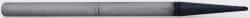 Accupro - 0.025" Diam, 0.075" LOC, 2 Flute Solid Carbide Ball End Mill - AlTiN Finish, Single End, 1-1/2" OAL, 1/8" Shank Diam, Spiral Flute - Eagle Tool & Supply