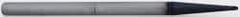 Accupro - 0.025" Diam, 0.075" LOC, 2 Flute Solid Carbide Ball End Mill - AlTiN Finish, Single End, 1-1/2" OAL, 1/8" Shank Diam, Spiral Flute - Eagle Tool & Supply