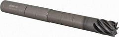 Accupro - 5/8", 3/4" LOC, 5/8" Shank Diam, 6" OAL, 7 Flute, Solid Carbide Square End Mill - Single End, nACRo Finish, Spiral Flute, 37.50° Helix, Centercutting, Right Hand Cut, Right Hand Flute - Eagle Tool & Supply