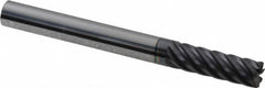 Accupro - 1/4" Diam 7 Flute Solid Carbide 0.02" Corner Radius End Mill - Eagle Tool & Supply