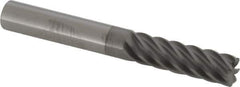 Accupro - 3/8", 7 Flute, Single End, Solid Carbide, 0.03" Corner Radius End Mill - 3" OAL, 37° Helix, Right Hand Flute, 1-1/4" LOC, Right Hand Cut - Eagle Tool & Supply
