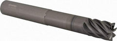 Accupro - 3/4", 1" LOC, 3/4" Shank Diam, 6" OAL, 7 Flute, Solid Carbide Square End Mill - Single End, nACRo Finish, Spiral Flute, 37.50° Helix, Centercutting, Right Hand Cut, Right Hand Flute - Eagle Tool & Supply
