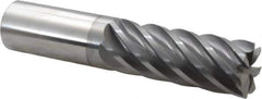 Accupro - 1", 7 Flute, Single End, Solid Carbide, 0.03" Corner Radius End Mill - 5" OAL, 37° Helix, Right Hand Flute, 2-5/8" LOC, Right Hand Cut - Eagle Tool & Supply
