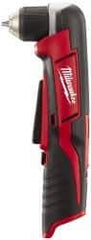 Milwaukee Tool - 12 Volt 3/8" Chuck Right Angle Handle Cordless Drill - 0-800 RPM, Keyless Chuck, Reversible, Lithium-Ion Batteries Not Included - Eagle Tool & Supply