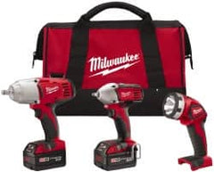 Milwaukee Tool - 18 Volt Cordless Tool Combination Kit - Eagle Tool & Supply