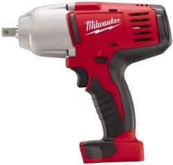 Milwaukee Tool - 1/2" Drive 18 Volt Pistol Grip Cordless Impact Wrench & Ratchet - 0 to 1,900 RPM, 0 to 2,200 BPM, 450 Ft/Lb Torque, Lithium-Ion Batteries Not Included - Eagle Tool & Supply