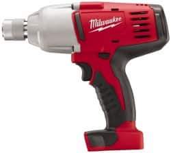 Milwaukee Tool - 7/16" Drive 18 Volt Pistol Grip Cordless Impact Wrench & Ratchet - 0 to 1,900 RPM, 0 to 2,200 BPM, 350 Ft/Lb Torque, Lithium-Ion Batteries Not Included - Eagle Tool & Supply