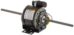 US Motors - 1/4 hp, OPAO Enclosure, Auto Thermal Protection, 1,075 RPM, 115 Volt, 60 Hz, Single Phase Permanent Split Capacitor (PSC) Motor - Size 48YZ Frame, Stud Mount, 2 Speed, Sleeve Bearings, 4.40 Full Load Amps, A Class Insulation, CCW Lead End - Eagle Tool & Supply