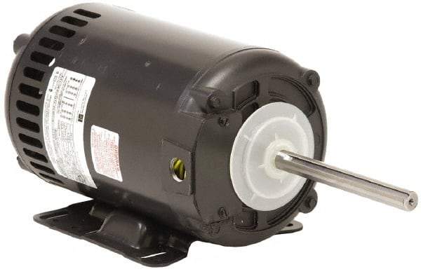 US Motors - 1 hp, OPAO Enclosure, Auto Thermal Protection, 1,140 RPM, 208-230/460 Volt, 60 Hz, Three Phase Standard Efficient Motor - Size 56HZ Frame, Rigid Mount, 1 Speed, Ball Bearings, 7.2/3.6 Full Load Amps, B Class Insulation, Reversible - Eagle Tool & Supply