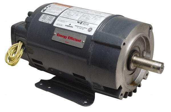 US Motors - 1.5 hp, ODP Enclosure, No Thermal Protection, 3,450 RPM, 208-230/460 Volt, 60 Hz, Three Phase Energy Efficient Motor - Size 56C Frame, C-Face/Base Mount, 1 Speed, Ball Bearings, 4.8-4.4/2.2 Full Load Amps, B Class Insulation, Reversible - Eagle Tool & Supply