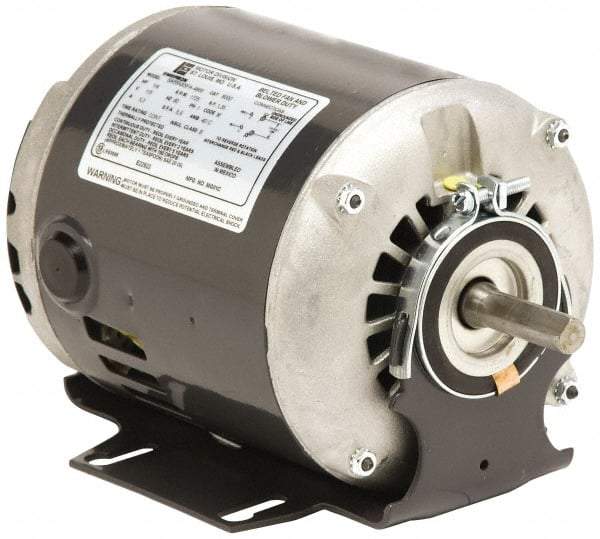 US Motors - 1/3 hp, ODP Enclosure, Auto Thermal Protection, 1,725 RPM, 115 Volt, 60 Hz, Single Phase Split Phase Motor - Size 48 Frame, Cradle Mount, 1 Speed, Sleeve Bearings, 6.4 Full Load Amps, B Class Insulation, Reversible - Eagle Tool & Supply