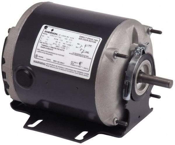 US Motors - 1/4 hp, TEAO Enclosure, Auto Thermal Protection, 1,725 RPM, 115 Volt, 60 Hz, Single Phase Split Phase Motor - Size 48Y Frame, Cradle Mount, 1 Speed, Ball Bearings, 4.8 Full Load Amps, B Class Insulation, Reversible - Eagle Tool & Supply