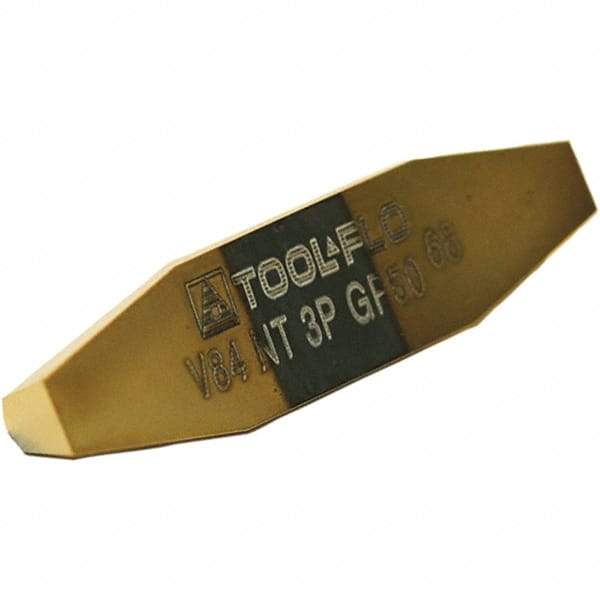 Tool-Flo - V8484 Grade AC50C, Internal/External Acme Threading Insert - 8 TPI Ext Pitch, AlTiN Finish, Carbide - Eagle Tool & Supply