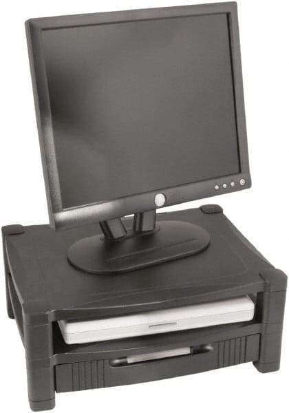 Kantek - Silver Two Level Stand - Use with Laptop, Monitor - Eagle Tool & Supply