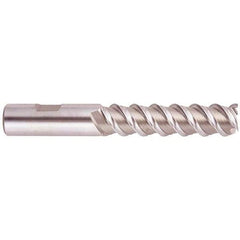 Regal Cutting Tools - 1/2", 2" LOC, 1/2" Shank Diam, 4" OAL, 3 Flute, Cobalt Square End Mill - Single End, Uncoated, Spiral Flute, 60° Helix, Centercutting, Right Hand Cut, Right Hand Flute - Eagle Tool & Supply