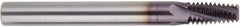 Regal Cutting Tools - 1/4-18, 3/8-18 NPTF, 0.305" Cutting Diam, 4 Flute, Solid Carbide Helical Flute Thread Mill - Internal/External Thread, 5/8" LOC, 3" OAL - Eagle Tool & Supply
