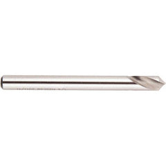 National Twist Drill - 1/8" Body Diam, 90°, 1-15/16" OAL, Cobalt Spotting Drill - Eagle Tool & Supply