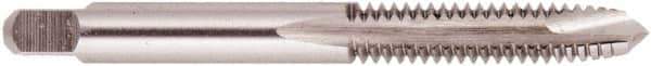 Regal Cutting Tools - #4-48 UNF, 2 Flute, Bright Finish, Solid Carbide Spiral Point Tap - Plug Chamfer, Right Hand Thread, 1-7/8" OAL, 9/16" Thread Length, 0.141" Shank Diam, 2B Class of Fit - Exact Industrial Supply