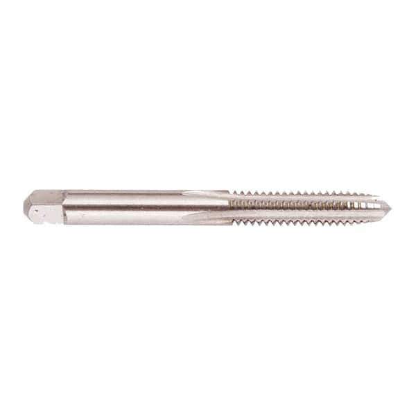 Regal Cutting Tools - #2-56 UNC 2B 2 Flute Bright Finish Solid Carbide Straight Flute Standard Hand Tap - Taper, Right Hand Thread, 1-3/4" OAL, 7/16" Thread Length, H2 Limit, Oversize - Eagle Tool & Supply