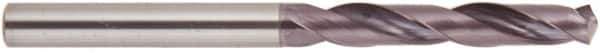 National Twist Drill - 7/32" 140° Solid Carbide Jobber Drill - AlTiN Finish, Right Hand Cut, Spiral Flute, Straight Shank, 2-5/8" OAL - Eagle Tool & Supply
