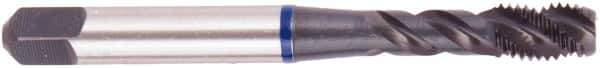 Regal Cutting Tools - 5/8-11 UNC 4 Flute 3B Bottoming Spiral Flute Tap - Vanadium High Speed Steel, Oxide Finish, Right Hand Flute, Right Hand Thread, H3, Series Triple Crown - Eagle Tool & Supply