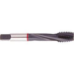 Regal Cutting Tools - M12x1.75 Metric Coarse 3 Flute 6H Bottoming Spiral Flute Tap - Powdered Metal, Oxide Finish, Right Hand Flute, Right Hand Thread, D6, Series Triple Crown - Eagle Tool & Supply