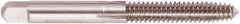 Regal Cutting Tools - 7/16-20 UNF 2B H5 Thread Limit Plug Thread Forming Tap - High Speed Steel, Bright Finish, 3-5/32" OAL, 1-7/16" Thread Length, Right Hand Thread, Series Met-Flo - Eagle Tool & Supply