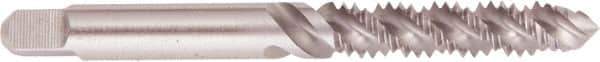 Regal Cutting Tools - #5-40 UNC 2 Flute 2B Plug Spiral Flute Tap - High Speed Steel, Bright Finish, 1-15/16" OAL, Right Hand Flute, Right Hand Thread, H2 - Exact Industrial Supply