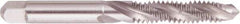 Regal Cutting Tools - #5-44 UNF 2 Flute 2B Plug Spiral Flute Tap - High Speed Steel, Bright Finish, 1-15/16" OAL, Right Hand Flute, Right Hand Thread, H2 - Exact Industrial Supply