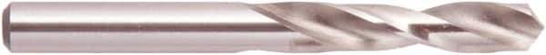 National Twist Drill - 5/8" 118° Spiral Flute High Speed Steel Screw Machine Drill Bit - Bright Finish, Right Hand Cut, 2-3/4" Flute Length, 4-1/4" OAL, Straight Shank - Eagle Tool & Supply