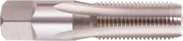 Regal Cutting Tools - 1/8-27 NPSF Thread, 4 Flute Standard Pipe Tap - 2-1/8" OAL, 3/4" Thread Length, 7/16" Shank Diam, Bright Finish, High Speed Steel - Exact Industrial Supply