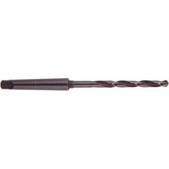 National Twist Drill - 1-1/16", 3MT 118° Point High Speed Steel Taper Shank Drill Bit - Eagle Tool & Supply