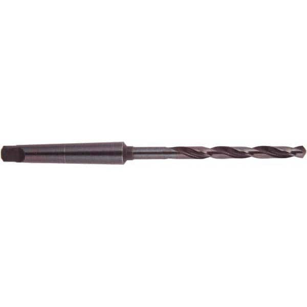 National Twist Drill - 2-1/2", 5MT 118° Point High Speed Steel Taper Shank Drill Bit - Eagle Tool & Supply