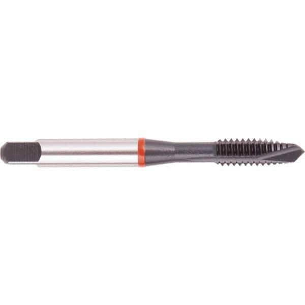 Regal Cutting Tools - 5/16-24 UNF, 3 Flute, Oxide Finish, High Speed Steel Spiral Point Tap - Plug Chamfer, Right Hand Thread, 2-23/32" OAL, 0.669" Thread Length, 0.318" Shank Diam, 3B Class of Fit, Series Triple Crown - Exact Industrial Supply