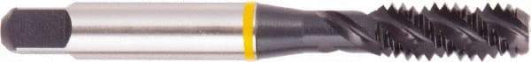 Regal Cutting Tools - #10-24 UNC 3 Flute 2B Bottoming Spiral Flute Tap - High Speed Steel, Oxide Finish, Right Hand Flute, Right Hand Thread, H3, Series Triple Crown - Exact Industrial Supply