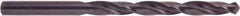 National Twist Drill - 8.7mm 118° High Speed Steel Jobber Drill - Oxide Finish, Right Hand Cut, Spiral Flute, Straight Shank, 4-29/32" OAL - Eagle Tool & Supply