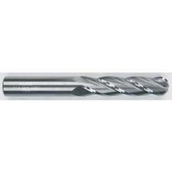 1/8" Dia. - 2-1/4" OAL - Solid CBD - TiAlN - Ball Nose SE EM - 4 FL - Eagle Tool & Supply