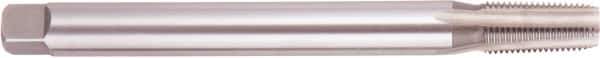 Regal Cutting Tools - 3/8-18 NPTF, 4 Flute, Plug Chamfer, Bright Finish, High Speed Steel, Extension Pipe Tap - 10" OAL, 0.7" Shank Diam, 1-1/16" Thread Length - Eagle Tool & Supply