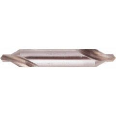 National Twist Drill - #1 Plain Cut 60° Incl Angle High Speed Steel Combo Drill & Countersink - Eagle Tool & Supply