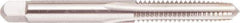 Regal Cutting Tools - 1/2-13 UNC 3B 4 Flute Bright Finish High Speed Steel Straight Flute Standard Hand Tap - Taper, Left Hand Thread, 3-3/8" OAL, 1-21/32" Thread Length, H3 Limit, Oversize - Eagle Tool & Supply