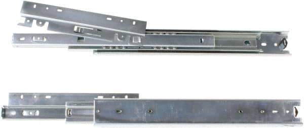 Knape & Vogt - 24" Slide Length, 24" Travel Length, Steel Drawer Slide - 9-1/2" Wide, 3-1/2" High, 200 Lb Capacity at Full Extension, Zinc Finish - Eagle Tool & Supply