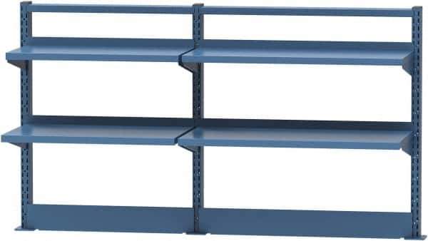 Lista - Steel Workbench & Workstation Riser Combination - 30" High, Use with 72" Long Workbenches - Eagle Tool & Supply