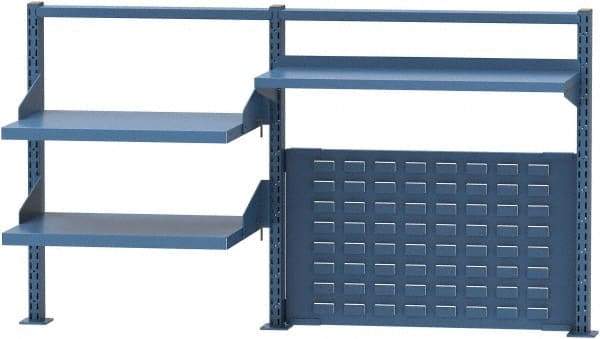 Lista - Steel Workbench & Workstation Riser Combination - 30" High, Use with 60" Long Workbenches - Eagle Tool & Supply
