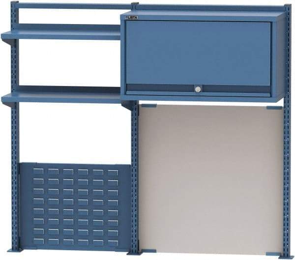 Lista - Steel Workbench & Workstation Riser Combination - 48" High, Use with 72" Long Workbenches - Eagle Tool & Supply