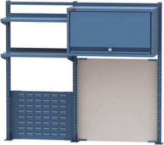 Lista - Steel Workbench & Workstation Riser Combination - 48" High, Use with 60" Long Workbenches - Eagle Tool & Supply