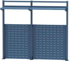 Lista - Steel Workbench & Workstation Riser Combination - 48" High, Use with 72" Long Workbenches - Eagle Tool & Supply