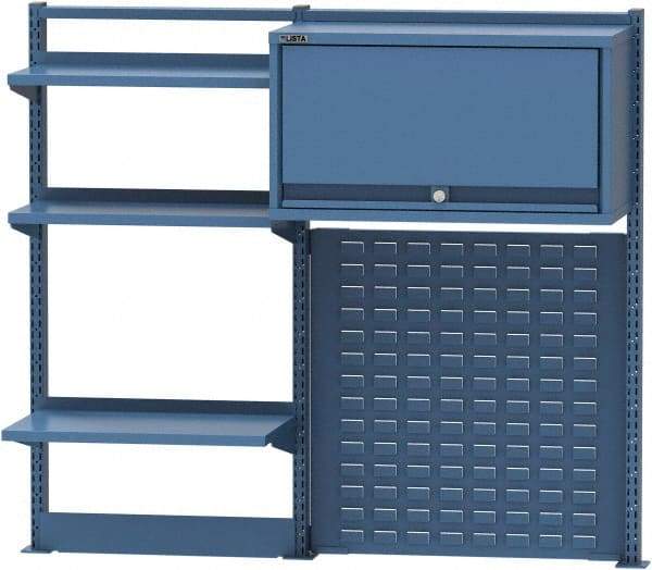 Lista - Steel Workbench & Workstation Riser Combination - 48" High, Use with 72" Long Workbenches - Eagle Tool & Supply
