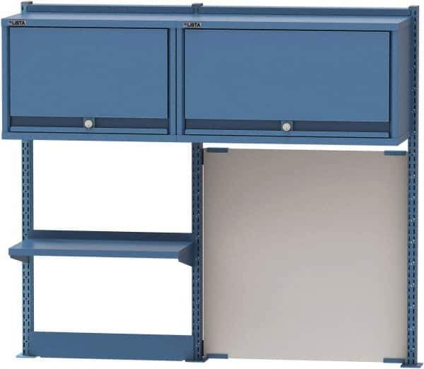 Lista - Steel Workbench & Workstation Riser Combination - 48" High, Use with 72" Long Workbenches - Eagle Tool & Supply