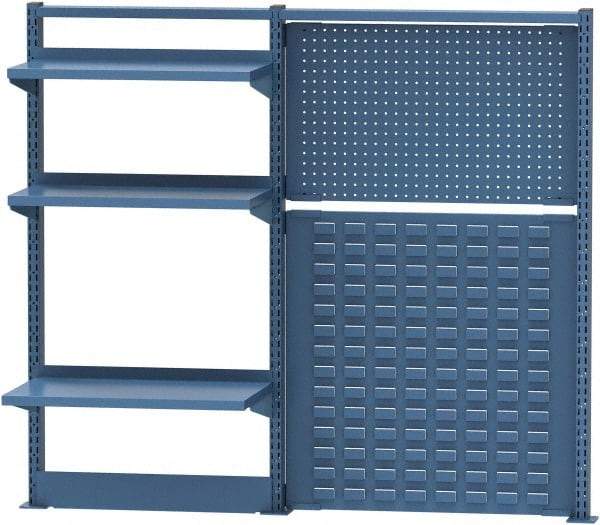 Lista - Steel Workbench & Workstation Riser Combination - 48" High, Use with 72" Long Workbenches - Eagle Tool & Supply
